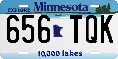 MN license plate 656TQK
