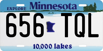 MN license plate 656TQL