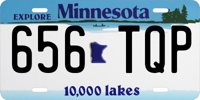 MN license plate 656TQP