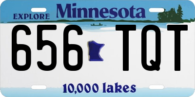 MN license plate 656TQT