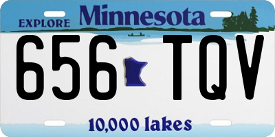 MN license plate 656TQV