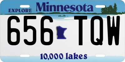 MN license plate 656TQW