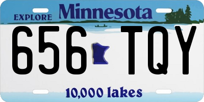 MN license plate 656TQY