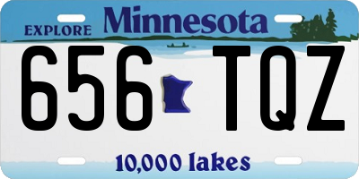 MN license plate 656TQZ