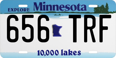 MN license plate 656TRF