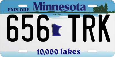 MN license plate 656TRK