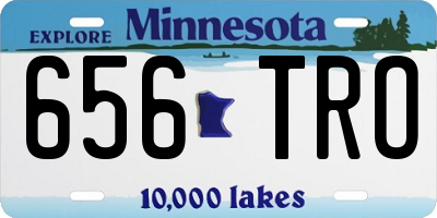 MN license plate 656TRO