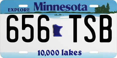 MN license plate 656TSB