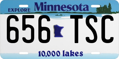 MN license plate 656TSC
