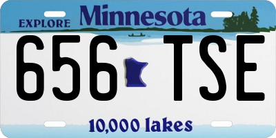 MN license plate 656TSE