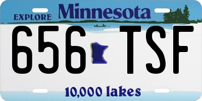 MN license plate 656TSF