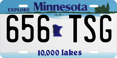 MN license plate 656TSG