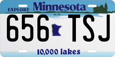 MN license plate 656TSJ