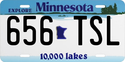 MN license plate 656TSL
