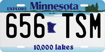 MN license plate 656TSM