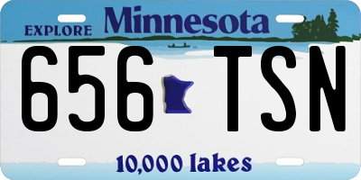 MN license plate 656TSN