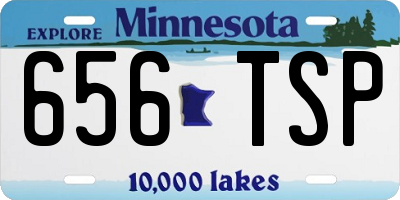MN license plate 656TSP