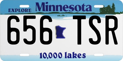 MN license plate 656TSR