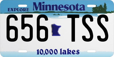 MN license plate 656TSS