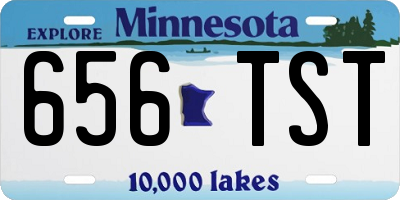MN license plate 656TST