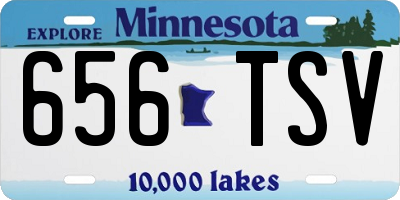 MN license plate 656TSV