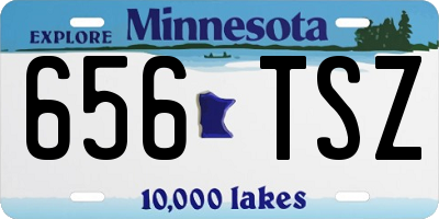 MN license plate 656TSZ