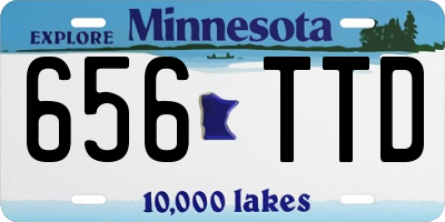 MN license plate 656TTD