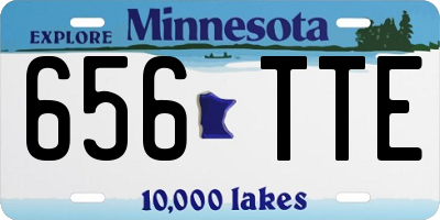 MN license plate 656TTE
