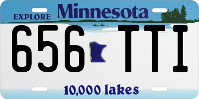 MN license plate 656TTI