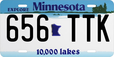 MN license plate 656TTK