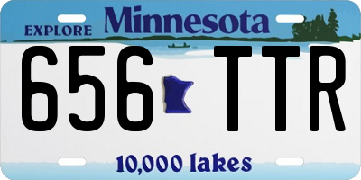 MN license plate 656TTR