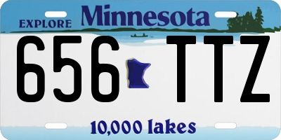 MN license plate 656TTZ