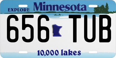MN license plate 656TUB