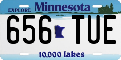MN license plate 656TUE