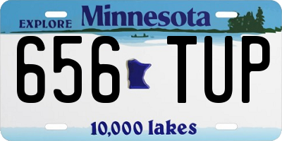 MN license plate 656TUP