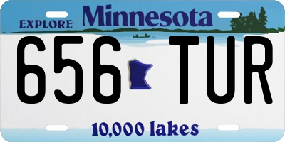 MN license plate 656TUR