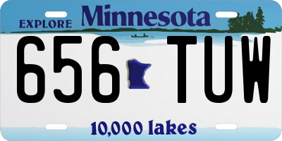 MN license plate 656TUW