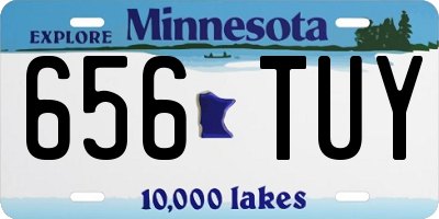 MN license plate 656TUY