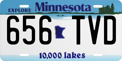 MN license plate 656TVD