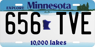 MN license plate 656TVE