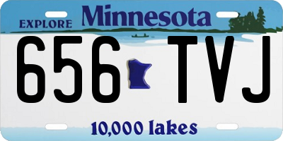 MN license plate 656TVJ