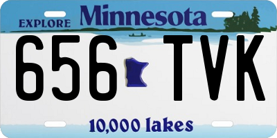MN license plate 656TVK