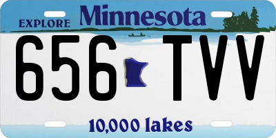 MN license plate 656TVV