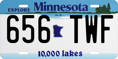 MN license plate 656TWF