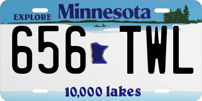 MN license plate 656TWL