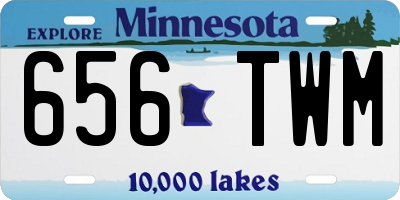 MN license plate 656TWM