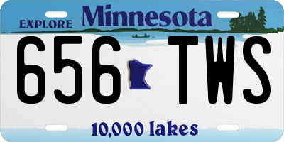 MN license plate 656TWS