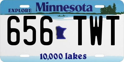 MN license plate 656TWT