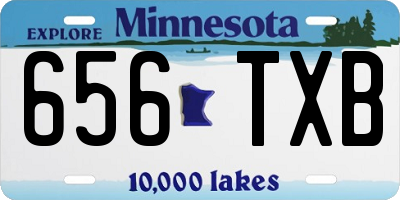 MN license plate 656TXB
