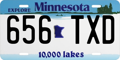 MN license plate 656TXD